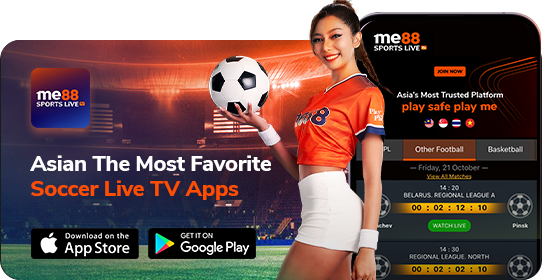 me88 soccer live tv show banner