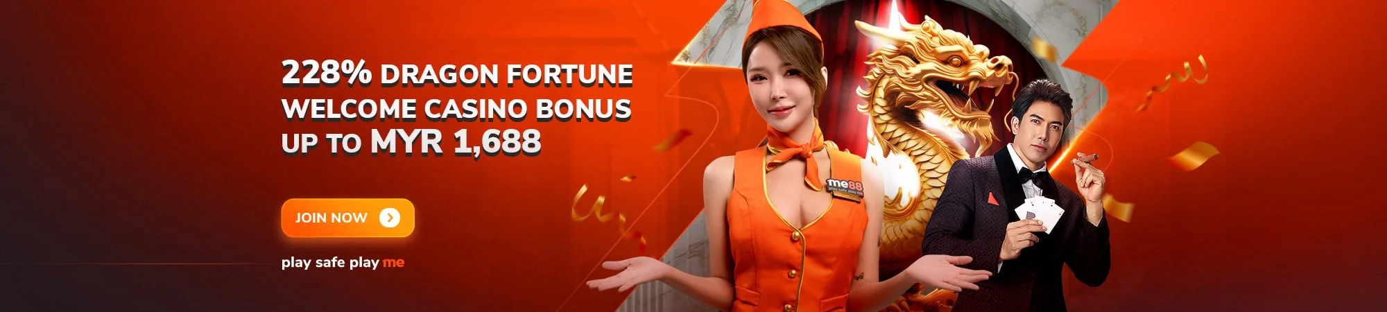 me88 288% Welcome Bonus Banner